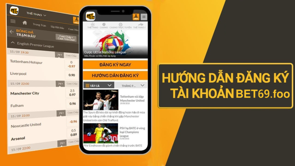 hướng dẫn đăng ký tài khoản bet69