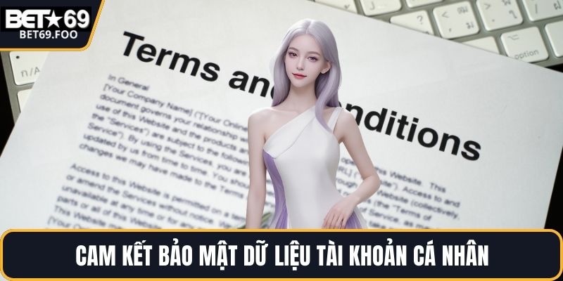 Cam kết bảo mật dữ liệu tài khoản cá nhân